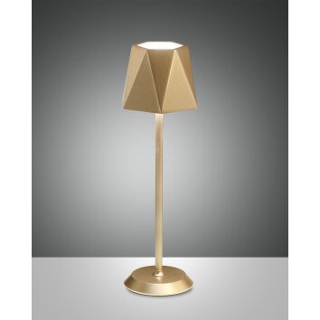 Fabas-Luce KATY Tafellamp LED Goud, 1-licht