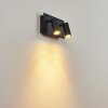 Saeter Buiten muurverlichting LED Zwart, 2-lichts