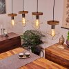 Hodne Hanglamp Natuurlijke kleuren, Zwart, 4-lichts