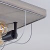 Hodne Plafondlamp Grijs, Natuurlijke kleuren, Zwart, 4-lichts