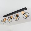 Orkanger Plafondlamp Chroom, Natuurlijke kleuren, Zwart, 4-lichts