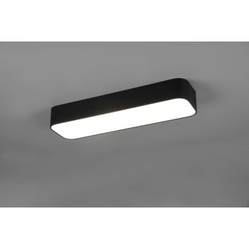 Reality Asterion Plafondlamp LED Zwart, 1-licht, Afstandsbediening