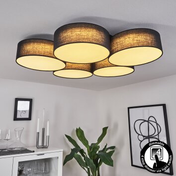 Purus Plafondlamp LED Zwart, 1-licht