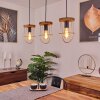 Hodne Hanglamp Natuurlijke kleuren, Zwart, 3-lichts