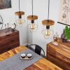Hodne Hanglamp Natuurlijke kleuren, Zwart, 3-lichts