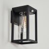 Leset Buiten muurverlichting Zwart, 1-licht, Bewegingsmelder