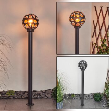 Saaseg Padverlichting Zwart, 1-licht