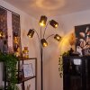 Bathinda Staande lamp Zwart, 5-lichts