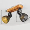 Racolo Plafondlamp Hout donker, 2-lichts