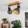 Racolo Plafondlamp Hout donker, 2-lichts