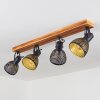 Racolo Plafondlamp Hout donker, 4-lichts