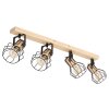 Globo MARIA Plafondlamp Hout licht, 4-lichts