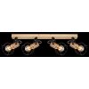 Globo MARIA Plafondlamp Hout licht, 4-lichts