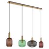 Globo NORMY Hanglamp Messing, 4-lichts