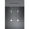 Trio-Leuchten Franklin Hanglamp LED Nikkel mat, 2-lichts