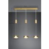 Trio-Leuchten Franklin Hanglamp LED Messing, 3-lichts