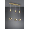 Trio-Leuchten Franklin Hanglamp LED Messing, 3-lichts