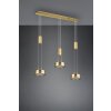 Trio-Leuchten Franklin Hanglamp LED Messing, 3-lichts