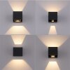 Paul-Neuhaus BLOCK Buiten muurverlichting LED Antraciet, 2-lichts