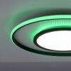 Leuchten-Direkt ARENDA Plafondlamp LED Zwart, 1-licht, Afstandsbediening, Kleurwisselaar