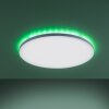 Leuchten-Direkt GUSTAV Plafondlamp LED Wit, 1-licht, Afstandsbediening, Kleurwisselaar