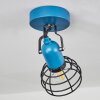Builako Plafondlamp Blauw, Zwart, 1-licht