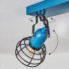 Builako Plafondlamp Blauw, Zwart, 2-lichts