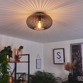 Oravi Plafondlamp Zwart, 1-licht