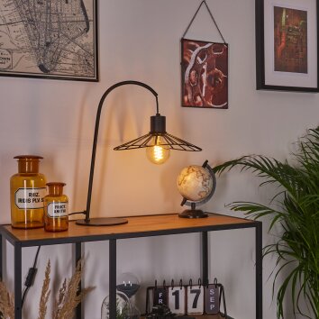 Daesi Tafellamp Zwart, 1-licht