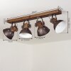 Orny Plafondlamp Hout donker, 4-lichts