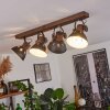 Orny Plafondlamp Hout donker, 4-lichts