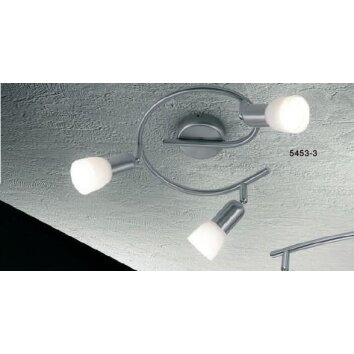 Globo CATHY Spotlamp roestvrij staal, Nikkel mat, 3-lichts