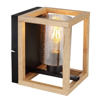 Globo PETTEY Muurlamp Zwart, 1-licht