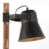 Brilliant-Leuchten Decca Tafellamp Hout donker, Zwart, 1-licht
