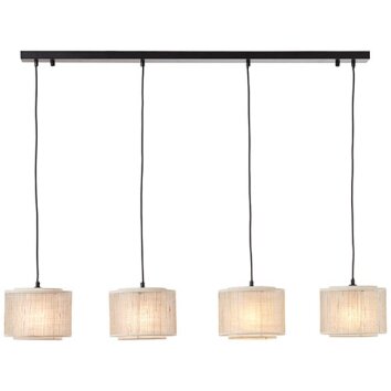 Brilliant-Leuchten Odar Hanglamp Zwart, 4-lichts