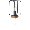 Brilliant-Leuchten Tosh Muurlamp Hout donker, 1-licht