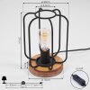Pasteur Tafellamp Natuurlijke kleuren, Zwart, 1-licht