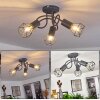 Baripada Plafondlamp Grijs, 3-lichts