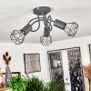 Baripada Plafondlamp Grijs, 3-lichts