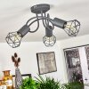 Baripada Plafondlamp Grijs, 3-lichts