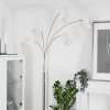 Antillo Staande lamp Nikkel mat, 5-lichts, Stoffen lampenkap