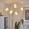 Antillo Staande lamp Nikkel mat, 5-lichts, Stoffen lampenkap