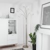 Antillo Staande lamp Nikkel mat, 5-lichts, Stoffen lampenkap