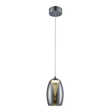 Brilliant Metropolis Hanglamp LED Chroom, 1-licht