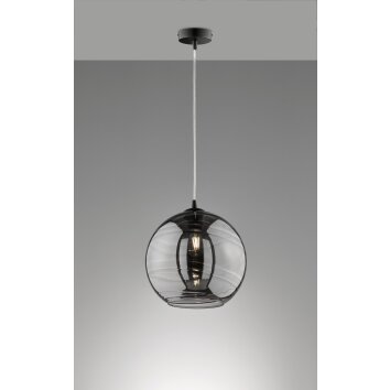 Fischer-Honsel Opie Hanglamp Zwart, 1-licht
