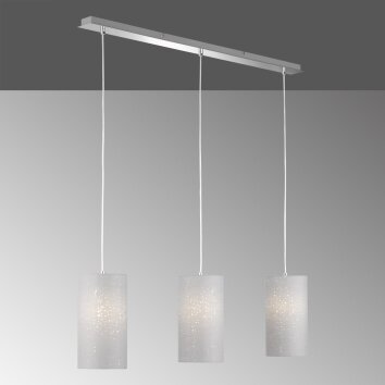 Fischer-Honsel Thor Hanglamp Chroom, 3-lichts