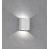 Fischer-Honsel Denver Buiten muurverlichting LED Zilver, 2-lichts