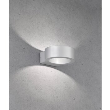 Fischer-Honsel Torres Buiten muurverlichting LED Zilver, 1-licht