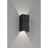 Fischer-Honsel Oslo Buiten muurverlichting LED Zwart, 2-lichts