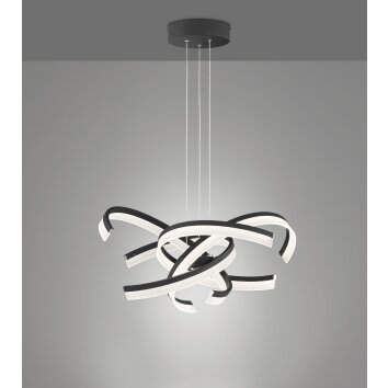 Fischer-Honsel Sund TW Hanglamp LED Zwart, 4-lichts